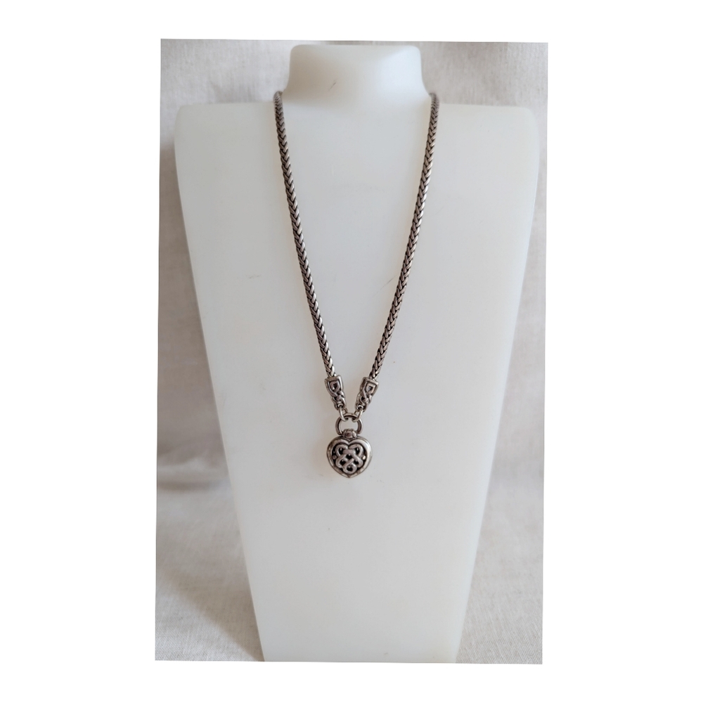 Brighton Gwynevere Celtic Knot Heart Pendant Necklace
